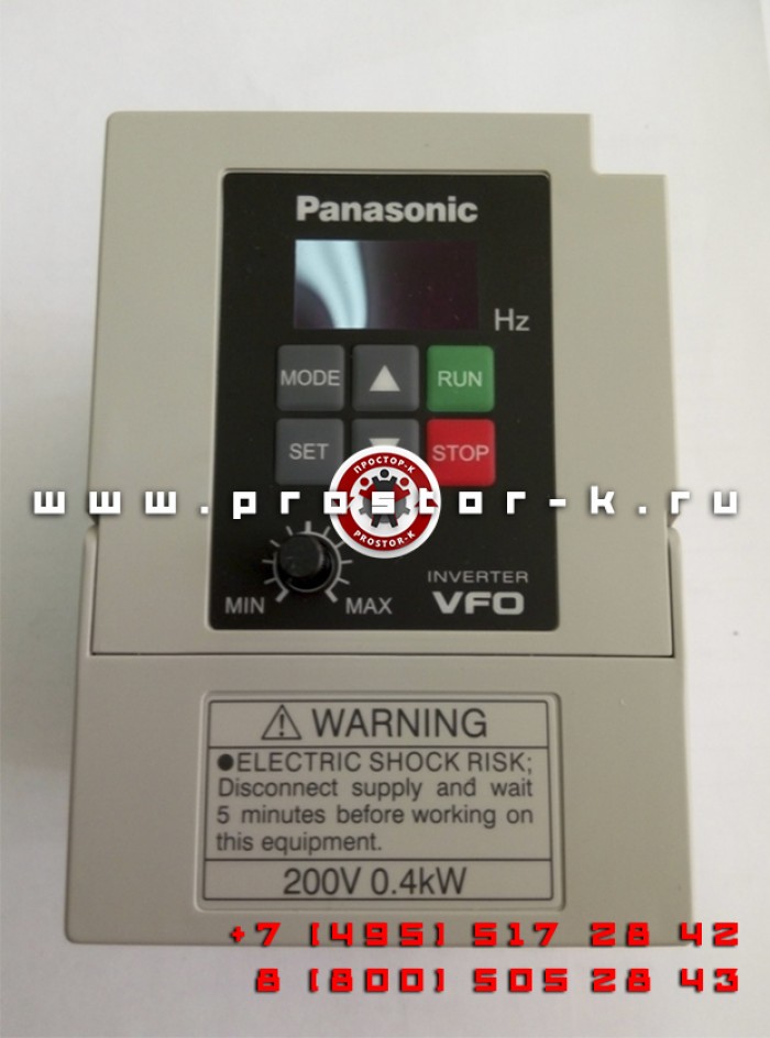 Преобразователь частоты 0,4 кW Panasonic